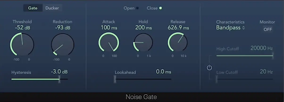 noise gate gated reverb noise gate gated reverb