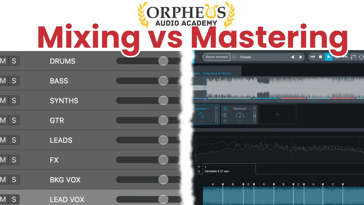 difference between mixing and mastering